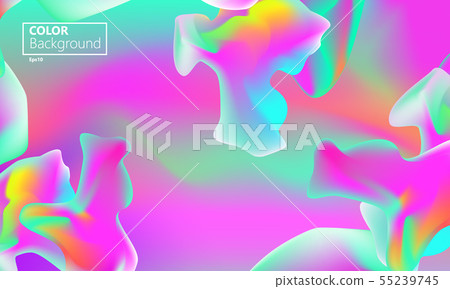 Pink background. Dynamic shapes - Stock Illustration [55239745] - PIXTA