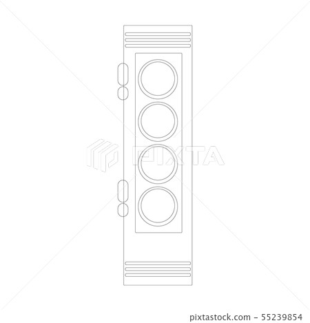 Acrylic paint icon outline style isolated on white Acrylic paint icon outline style isolated on white 55239854