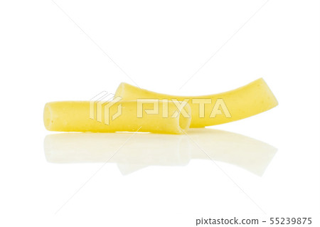 Raw macaroni pasta isolated on white Raw macaroni pasta isolated on white 55239875