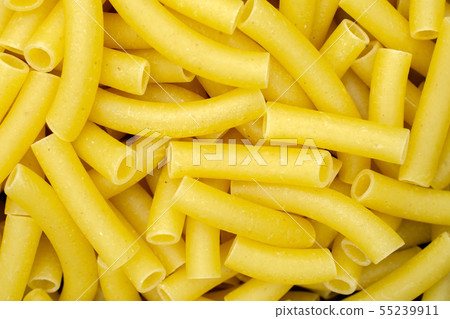 Raw macaroni pasta isolated Raw macaroni pasta isolated 55239911