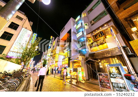  川崎都市風景在日本川崎的市中心 55240232