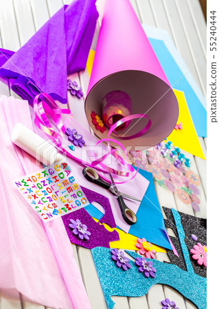 Crafting a candy cone from paper for the first day of school Crafting a candy cone from paper for the first day of school 55240444