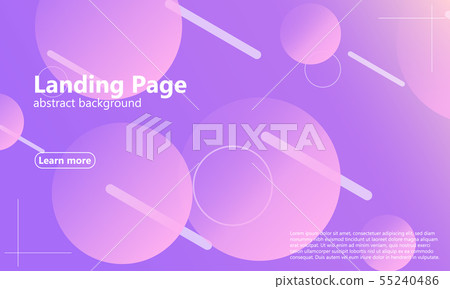 Landing page. Geometric background. Landing page. Geometric background. 55240486