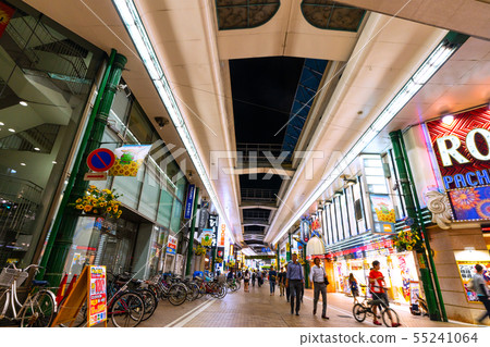 Kawasaki cityscape in Japan Kawasaki Ginyanagi Street view Kawasaki cityscape in Japan Kawasaki Ginyanagi Street view 55241064