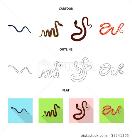 Vector design of mammal and danger icon. Set of mammal and medicine stock vector illustration. 55241395