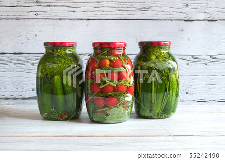 Preservation of tomatoes and cucumbers. Preservation of tomatoes and cucumbers. 55242490
