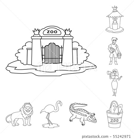 Isolated object of entertainment and forest symbol. Set of entertainment and park vector icon for Isolated object of entertainment and forest symbol. Set of entertainment and park vector icon for 55242971
