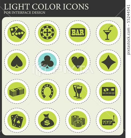 casino icon set casino icon set 55244541