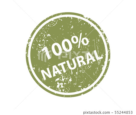 Natural stamp vector texture. Rubber cliche Natural stamp vector texture. Rubber cliche 55244853