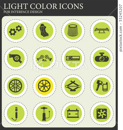 car shop icon set car shop icon set 55245207