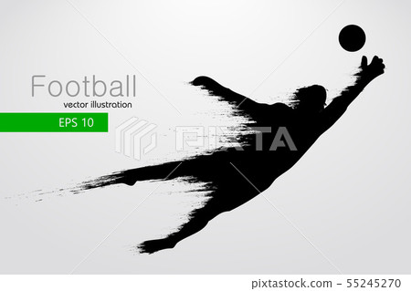 silhouette of a football player. Vector illustration silhouette of a football player. Vector illustration 55245270