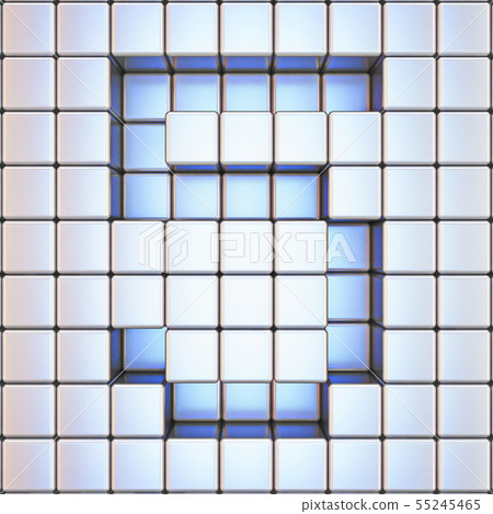 Cube grid Number 5 FIVE 3D 55245465
