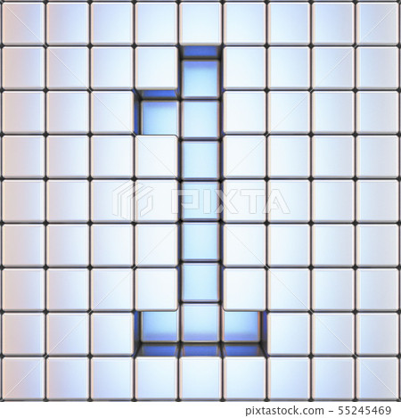 Cube grid Number 1 ONE 3D 55245469