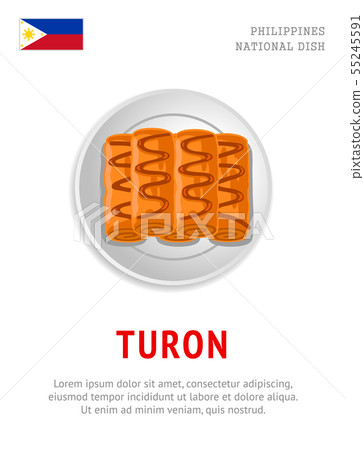 Turon. National filipino dish.  55245591