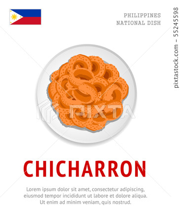 Chicharron. National filipino dish. - Stock Illustration [55245598] - PIXTA