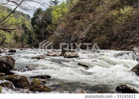 Tomomi river of snow melting Tomomi river of snow melting 55245611