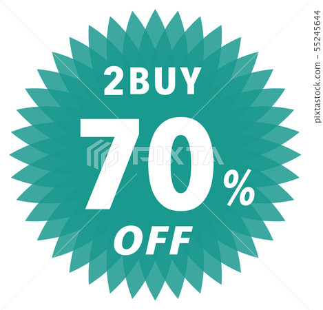 2BUY 70% OFF label 55245644