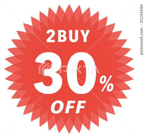 2BUY 30% OFF label 55245689