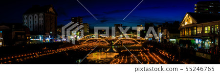 Night view panorama of Isahaya Mantogawa Festival [Isahaya City, Nagasaki Prefecture] 55246765