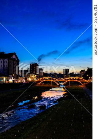 Isahaya Mantogawa節的夜景[長崎縣諫早市] 55246781