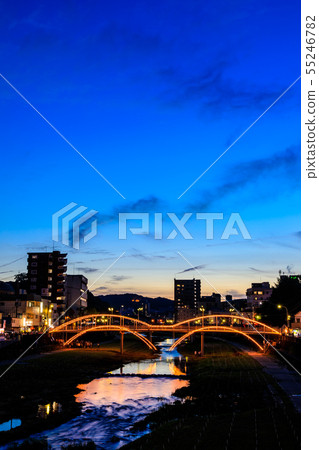 A night view of the Isahaya Mantogawa Festival [Isahaya City, Nagasaki Prefecture] 55246782