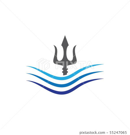 Trident Logo Template vector icon Trident Logo Template vector icon 55247065