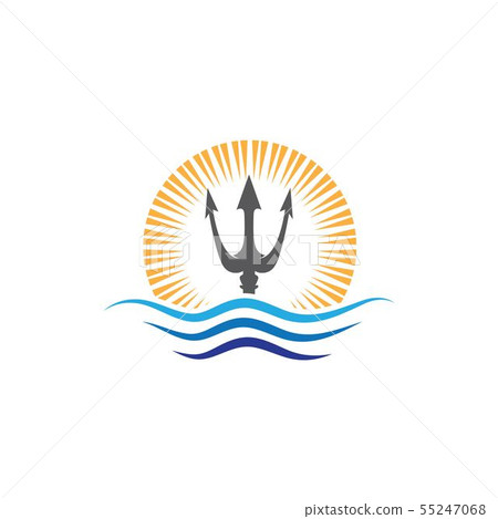 Trident Logo Template vector icon 55247068