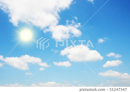藍天覆蓋太陽 藍天覆蓋太陽 55247347
