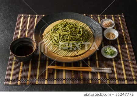 Fresh soba Newly made raw soba Japanese foods Fresh soba Newly made raw soba Japanese foods 55247772