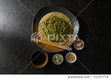 新鮮的蕎麥麵新制的生蕎麥麵日本食品 55247774