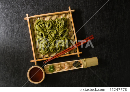 Fresh soba Newly made raw soba Japanese foods Fresh soba Newly made raw soba Japanese foods 55247778
