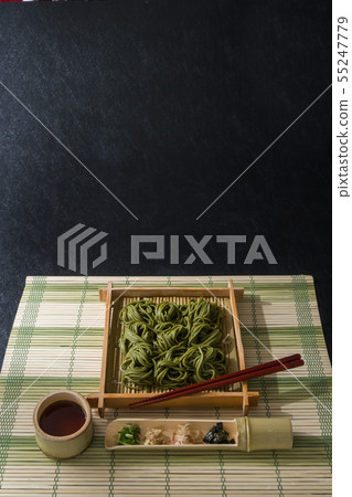 新鮮的蕎麥麵新制的生蕎麥麵日本食品 55247779
