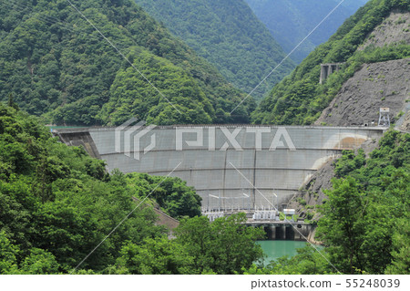 Water dam dam Shinano river water system Kamogawa Water dam dam Shinano river water system Kamogawa 55248039