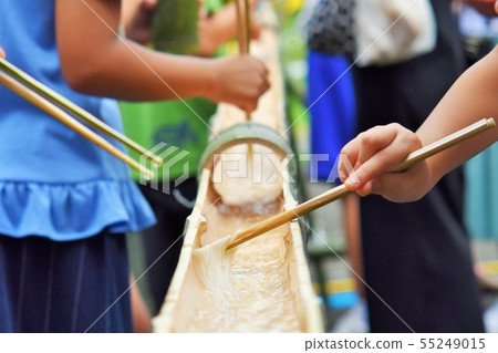 Handmade Nagashi Somen, a memory of a summer day made by parents and children! Okawachi, Izumi City, Kagoshima Prefecture 55249015