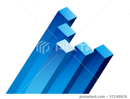 Three-dimensional illustration shape design Three-dimensional illustration shape design 55249929