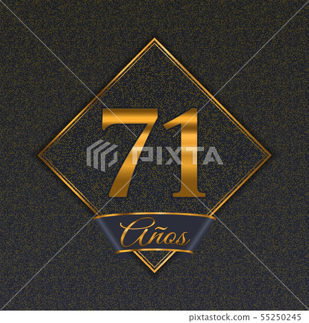 Spanish golden number 71 templates 55250245