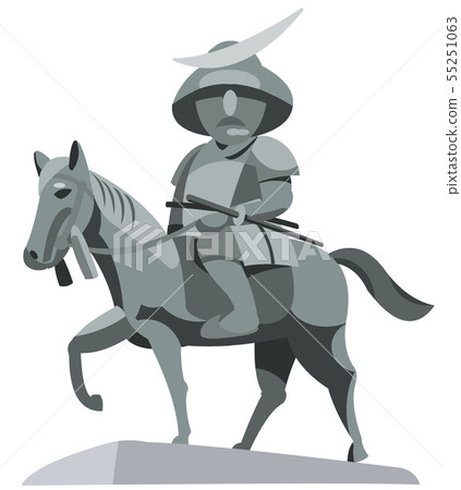 日期Masamune雕象旅遊勝地例證象系列 55251063