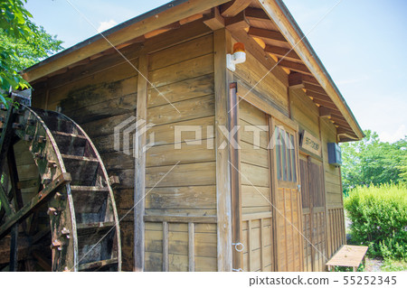 Yase water park Water wheel Yase ruins Gunma Prefecture Minakami-machi Yase water park Water wheel Yase ruins Gunma Prefecture Minakami-machi 55252345