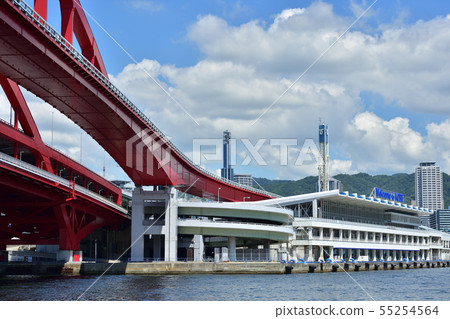 Kobe Port and Aozora 55254564