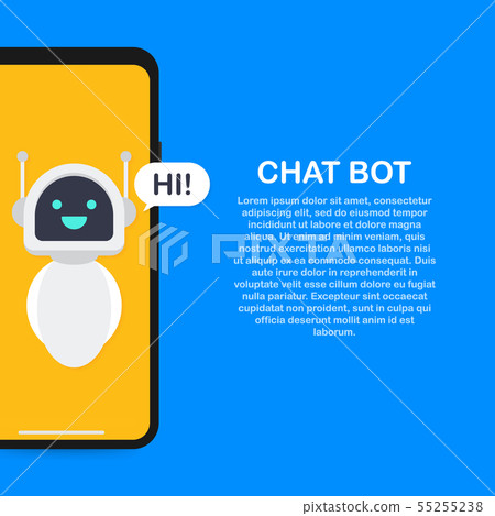 Chatbot banner concept. Horizontal business banner 55255238