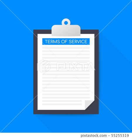 Terms of service. Document icon. Top view. Terms Terms of service. Document icon. Top view. Terms 55255319