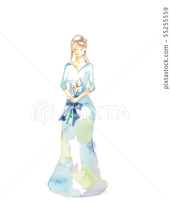 Dress, blue and light blue Dress, blue and light blue 55255559
