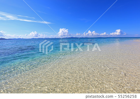 Okinawa's beautiful sea and summer sky 55256258
