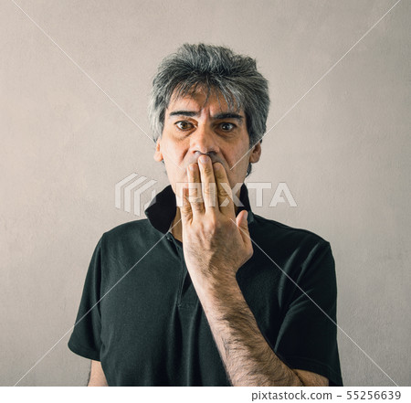 Man noticing a mistake Man noticing a mistake 55256639