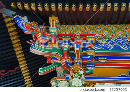 Mimine Shrine Main Hall Decoration Sculpture Saitama Chichibu Japan Mitaka Shrine 55257065
