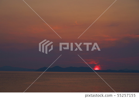 Sunset and Omura Bay Sunset and Omura Bay 55257155