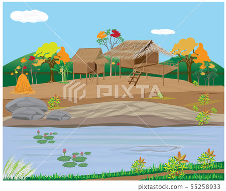 lifestyle of countryside vector design lifestyle of countryside vector design 55258933