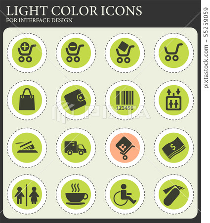 Shopping icon set 55259059