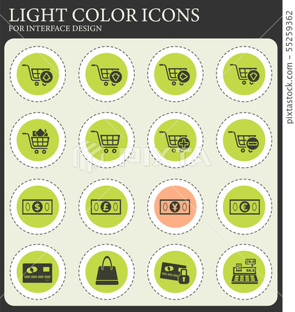 marketing and e-commerce icon set 55259362