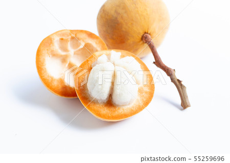 Santol fruit isolated on white. 55259696